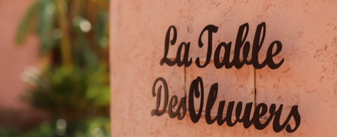 La Table des Olivier restaurant Marrakech