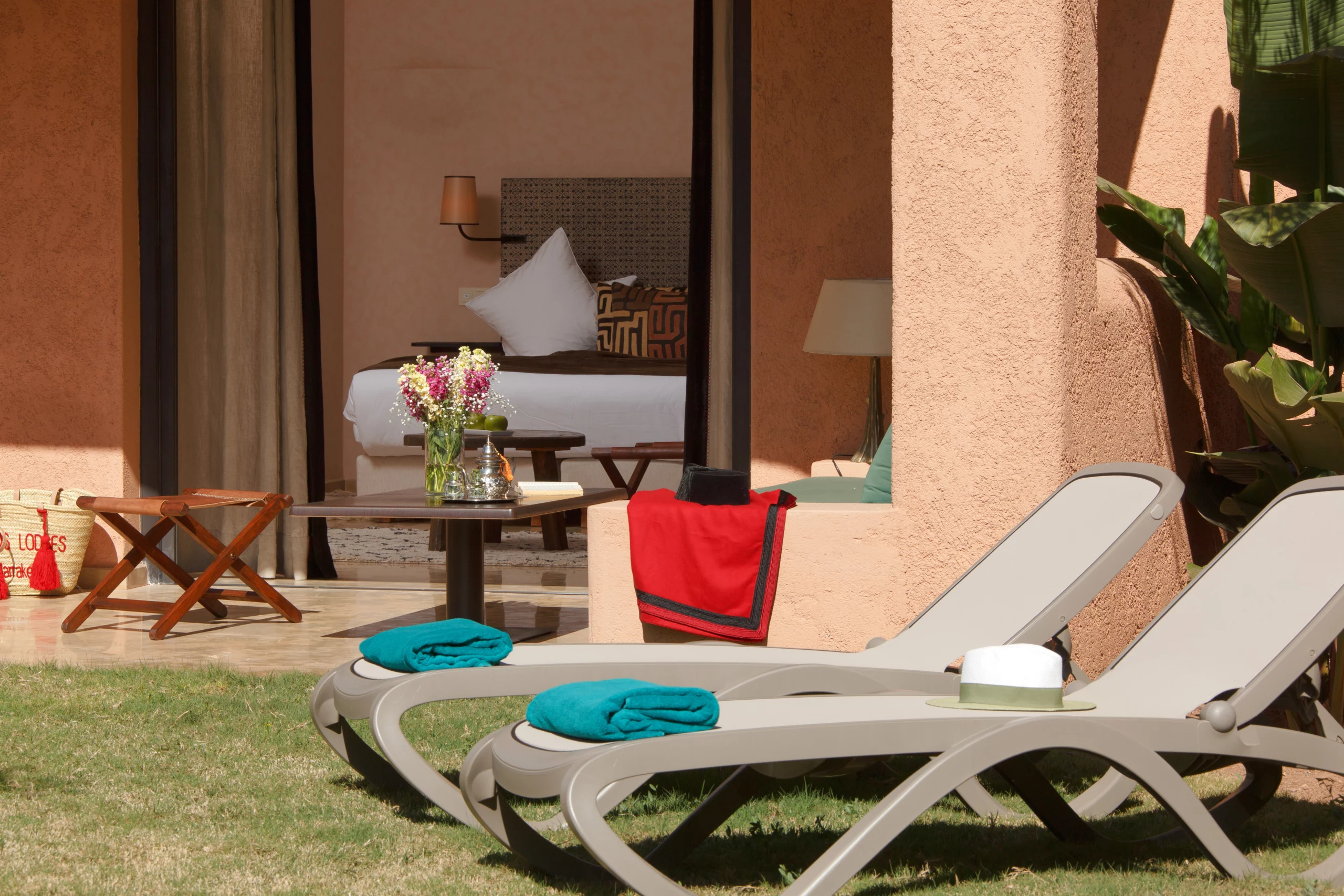 Lodge with private terrace and garden